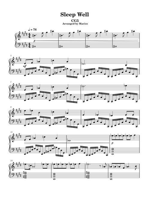 PurplePianoCat | 無料の の楽譜 | MuseScore.com でPDFのダウンロード