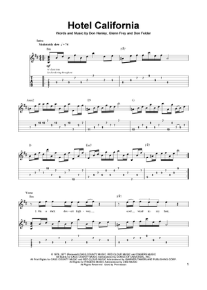 One of these nights の公式楽譜を演奏する by Eagles ギター