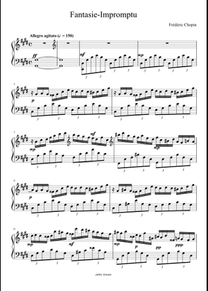 幻想即興曲 (F.ショパン. Op.66.) 楽譜 ピアノ (ソロ) | MuseScore.com