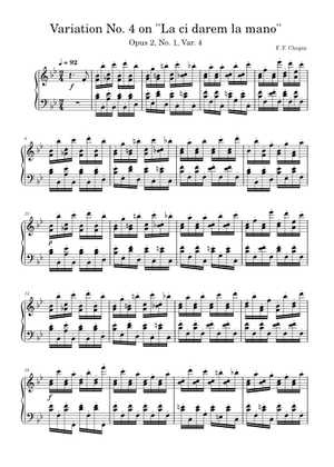 CHOPIN/ラ・チ・ダレム変奏曲Op.2 PWM ショパン - ラ・チ・ダレム・ラ・マーノ。変奏曲 変ロ長調 Op.2 楽譜