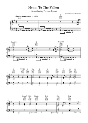 戦没者への賛歌 楽譜 ピアノ (ソロ) easy | MuseScore.com
