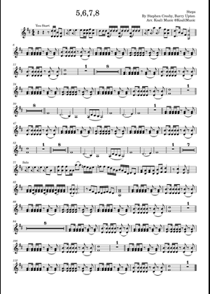 5 6 7 8 - Steps 楽譜 チューバ (ソロ) | MuseScore.com