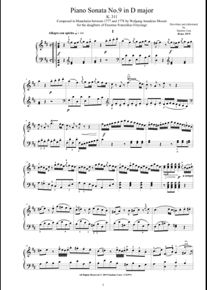 ソナタ第9番、第3楽章 K. 311 楽譜 ピアノ (ソロ) | MuseScore.com
