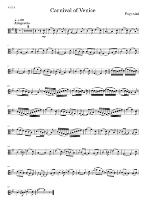 Paganini Carnival of Venice 楽譜 アルトサックス (ソロ) | MuseScore.com