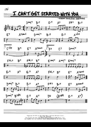 I Can't Get Started With You の公式楽譜を演奏する by George
