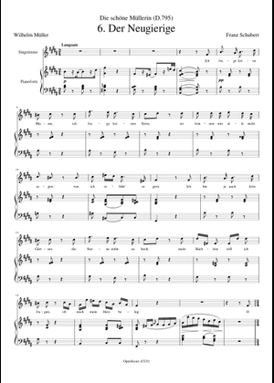 シューベルト, フランツ - 美しき水車小屋の娘 (D.795), 第19曲 - 水車