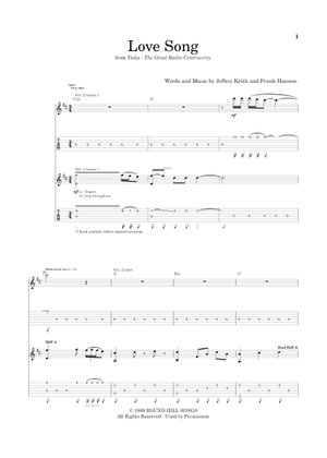 Love song の公式楽譜を演奏する by Tesla ギター | MuseScore.com