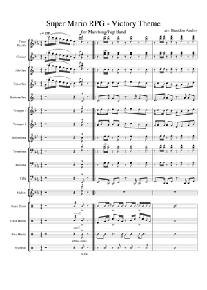 スーパーマリオRPGの街々 楽譜 ピアノ (ソロ) | MuseScore.com