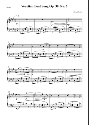 メンデルスゾーン : 無言歌集 作品30 第二巻 (オーボエ、ピアノ