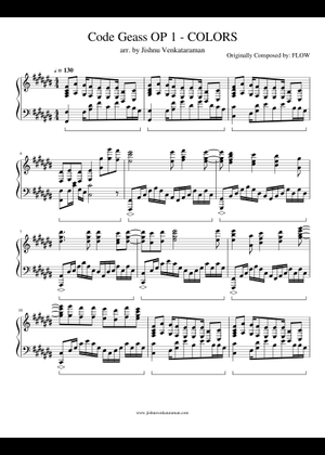 色 コードギアス OP 1 楽譜 テナー・トロンボーン (ソロ) | MuseScore.com