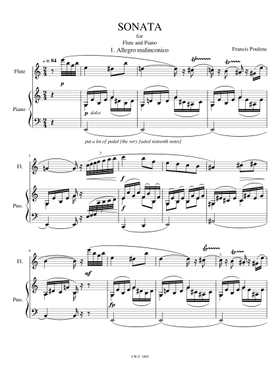 無料のフランシス・プーランク の楽譜 | MuseScore.com でPDFの