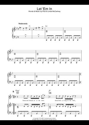 レット・エム・イン 楽譜 コード付き ピアノ (ソロ) easy | MuseScore.com