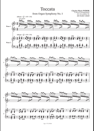 Widor - Organ Symphony No. 5 in F Minor, Op. 42, 5th Movement 楽譜