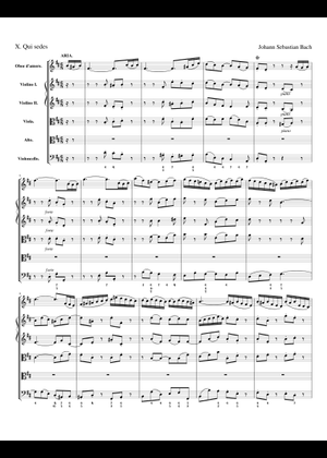 J.S.バッハ: ロ短調ミサ曲, BWV 232: III. アニュス・デイ 楽譜 アルト