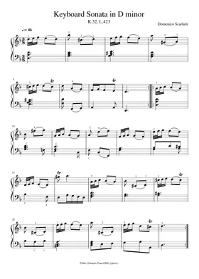 無料のドメニコ・スカルラッティ の楽譜 | MuseScore.com でPDFの 無料のドメニコ・スカルラッティ の楽譜 | MuseScore.com でPDFの