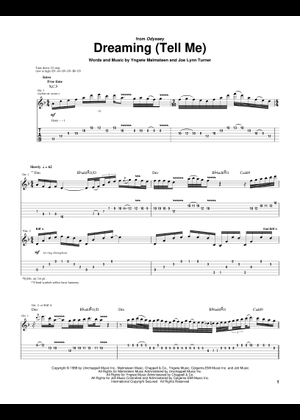 Eclipse の公式楽譜を演奏する by Yngwie Malmsteen ギター
