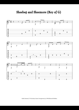 シーベグとシーモア – ターロック・オキャロラン (1670-1738) - タブ譜