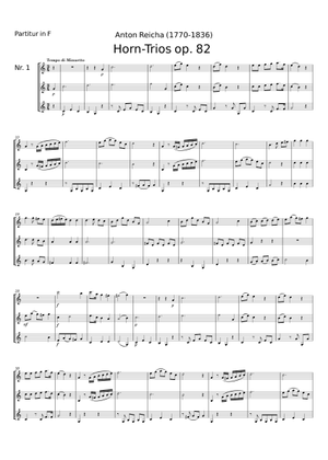 24 Horn Trios, Op.82 - Anton Reicha 楽譜 フレンチホルン (混合