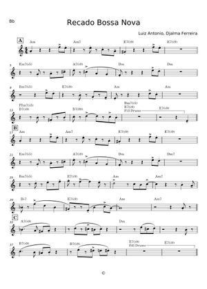 The Gift! (Recado Bossa Nova) の公式楽譜を演奏する by Luiz Antônio