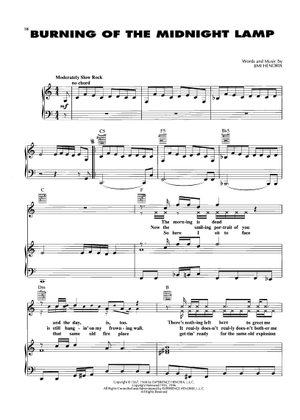 Stone free の公式楽譜を演奏する by Jimi Hendrix ピアノ, ボーカル 