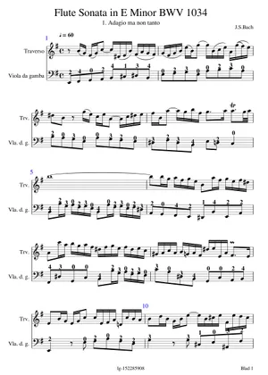 BWV 1034 ホ長調フルートソナタ 楽譜 ハープ (ソロ) | MuseScore.com BWV 1034 ホ長調フルートソナタ 楽譜 ハープ (ソロ) | MuseScore.com