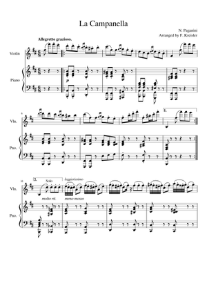 ヴァイオリン協奏曲第2番, 作品7 (ラ・カンパネッラ) – ニコロ