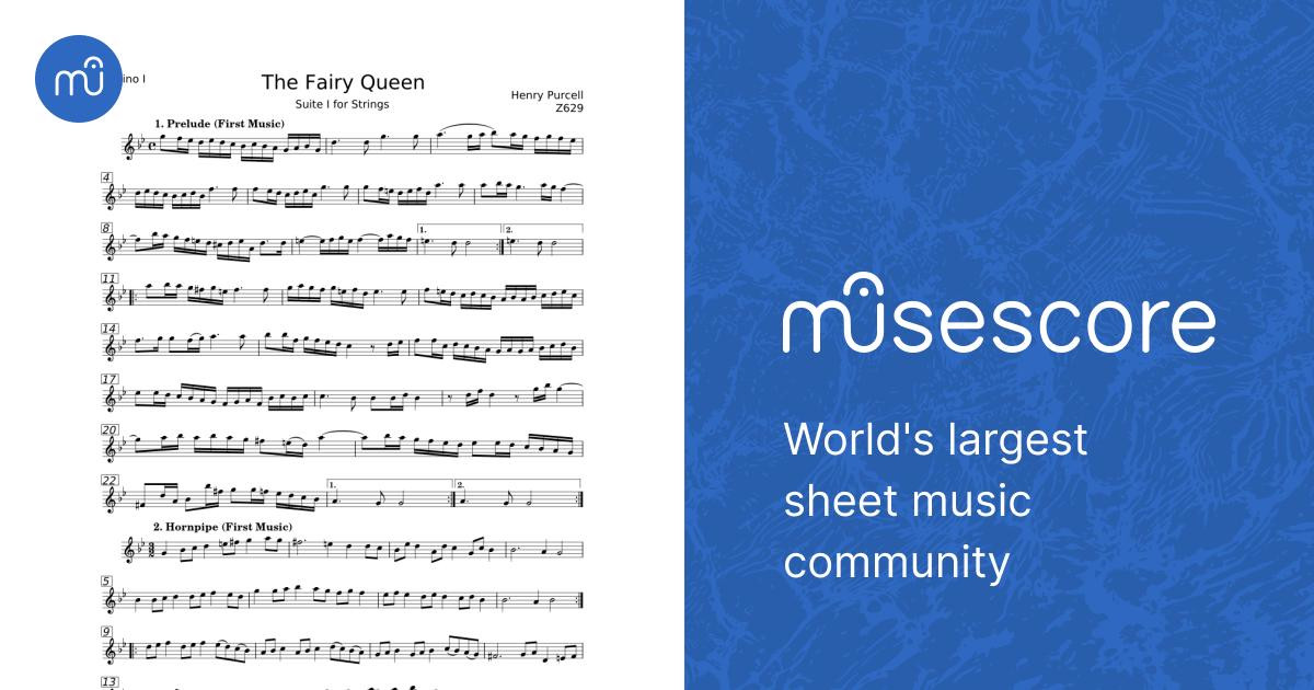 The Fairy Queen, Z.629 - Henry Purcell 楽譜 バイオリン (ソロ