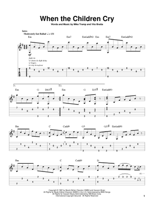 Wait の公式楽譜を演奏する by White Lion ギター | MuseScore.com