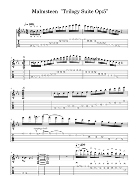 無料のイングヴェイ・マルムスティーン の楽譜 | MuseScore.com でPDF