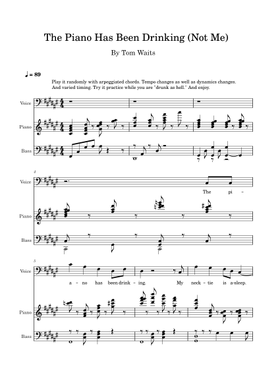 無料のトム・ウェイツ の楽譜 | MuseScore.com でPDFのダウンロード