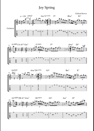 Joy Spring (Lead sheet ) 楽譜 コード付き ピアノ (ソロ) easy | MuseScore.com