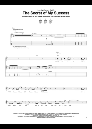 Goodbye の公式楽譜を演奏する by Night Ranger ギター | MuseScore.com