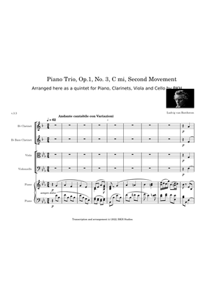 ベートーヴェン：ピアノ三重奏曲第3番ハ短調 作品1の3 第4楽章 楽譜