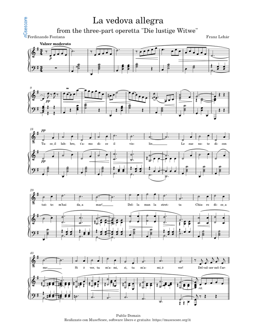 陽気な未亡人（Die Lustige Witwe／The Merry Widow／La Veuve Joyeuse