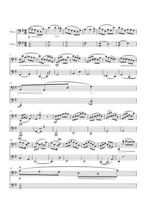 デイヴィッド・ポッパー、チェロのための15の練習曲、Op.76 #1 楽譜 デイヴィッド・ポッパー、チェロのための15の練習曲、Op.76 #1 楽譜