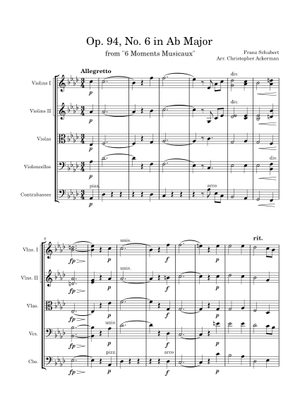 楽興の時 D. 780, Op. 94 No. 3 — フランツ・シューベルト 楽譜 ピアノ