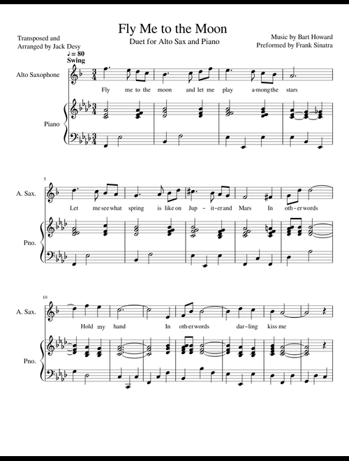 無料の の楽譜アルトサックス 用 | MuseScore.com でPDFのダウンロード