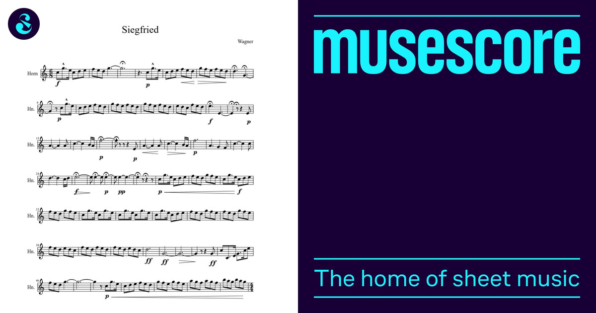 ジークフリート 楽譜 フレンチホルン (ソロ) | MuseScore.com