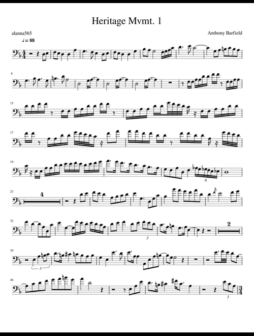 無料のソロ ユーフォニウムの楽譜 | MuseScore.comでPDFをダウンロード