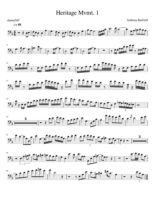 無料のソロ ユーフォニウムの楽譜 | MuseScore.comでPDFをダウンロード