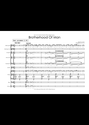 Brotherhood Of Man (Lead sheet with lyrics ) 楽譜 コード付き