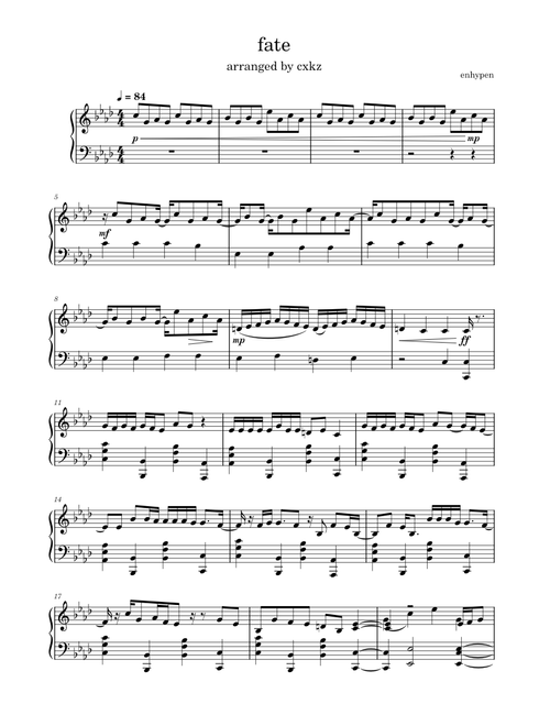 cxkz | 無料の の楽譜 | MuseScore.com でPDFのダウンロードまたは印刷