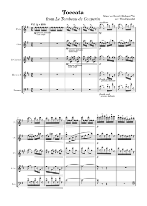Le_Tombeau de Couperin - Ravel 楽譜 フルート, コントラバス