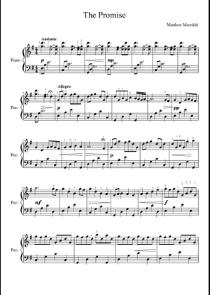 ファイナルファンタジーXIII - 約束 楽譜 ピアノ (ソロ) | MuseScore.com