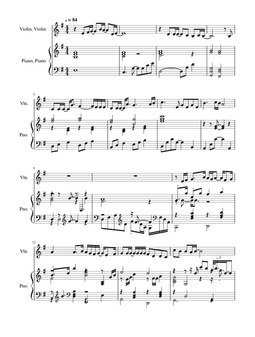 無料の 四月は君の嘘 の楽譜 | アニメ ハブ | MuseScore.com でPDFの