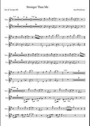 Stronger Than Me 楽譜 コード付き シンセサイザー (ソロ) | MuseScore.com