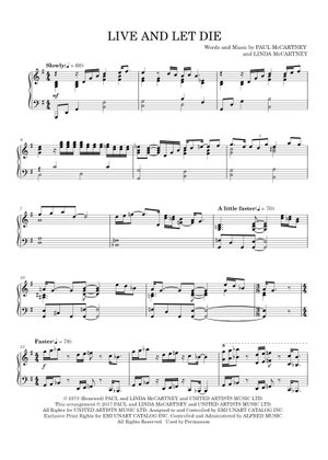 死ぬのは奴らだ の公式楽譜を演奏する ウイングス | MuseScore.com