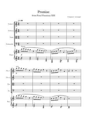 約束 ファイナルファンタジーXIII 楽譜 ピアノ (ソロ) | MuseScore.com