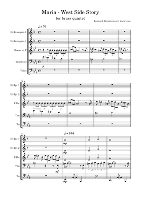 無料のレナード・バーンスタイン の楽譜 | MuseScore.com でPDFの