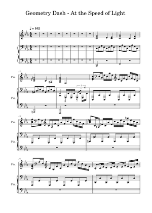 光の速さで の公式楽譜を演奏する Dimrain47 ピアノ | MuseScore.com